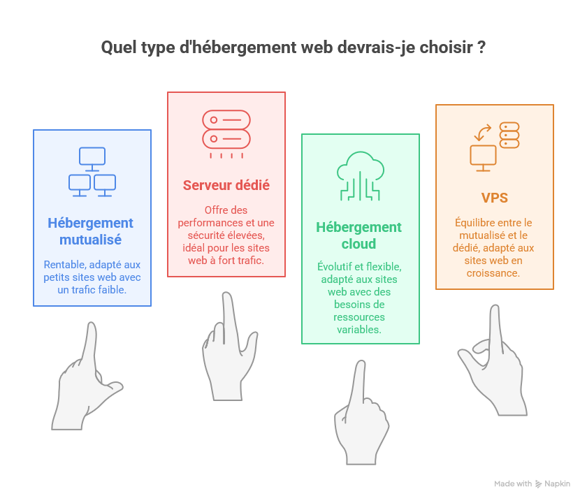 Quel type d'hébergement web devrais-je choisir ?